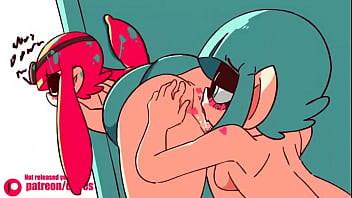 Preview 3 of Myanmay Xvideo - Splatoon Yuri Hentai