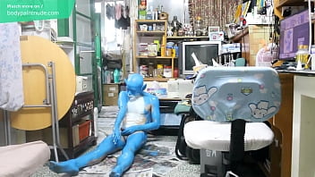 Preview 4 of Lilly Labeau Creampie - Digitmon Veemon Boy / Body Paint / 19 Years Old Extreme Fetish Cosplay #1