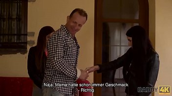 Preview 1 of Saxy Saxy Ww - DADDY4K. Zwei T&ouml_chter haben Spa&szlig_ mit Mutters neuem Freund