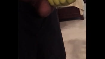 Preview 3 of Axxx Sex Video New In Telugu - Rubber glove stroke