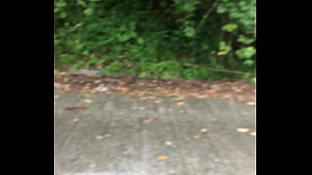 Preview 1 of Women Andanimal - Fucking Road Safety Rail &amp_ Cumming - New Location