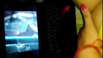 Preview 2 of Aiken Fucks Girl - Slavic milf masturbates herself while watching porn after work