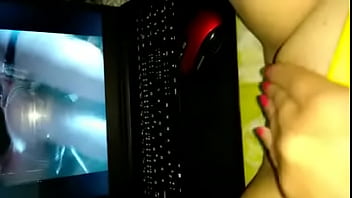 Preview 1 of Aiken Fucks Girl - Slavic milf masturbates herself while watching porn after work