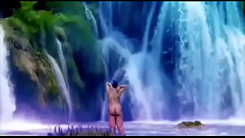 Preview 3 of Mom Son 9 - Desi publicly nude in front of water fall.