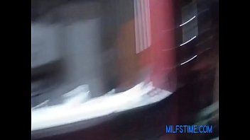 Preview 1 of Desert Car Sex - Pizza delivery guy feeds my wife some cum