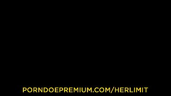 Preview 1 of Women Fuck Women - HER LIMIT - Silicone tits blonde Barbie Sins extreme anal session