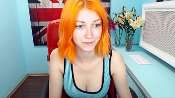 Preview 1 of Anuska Herohin - cute orange haired dutch teen cam play - part 1