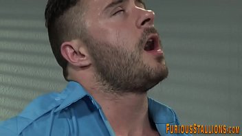 Preview 2 of Anal Strap On Cheating - Brawny bear cum sprayed