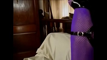 Preview 2 of Adolescente Borracha - Amazing latina slut in purple stockings Jasmine Byrne rides a cock by her asshole