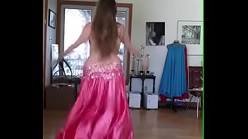 Preview 4 of Xxx Saxi V D Full Hd - Hot Belly dance satin dress