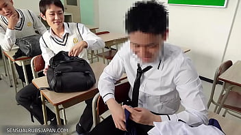 Preview 2 of Sauna Pinky Ayana - Japanese Students have threesome sex