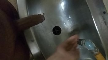 Preview 4 of Calsi Ink Porn - Desi gay boy pees in train washroom