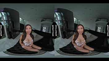 Preview 1 of Xvideos Myanmar Sexys Movies - UP CLOSE VR - POV Stacked Cock Hungry Babe Nicole Doshi Titty Fucks You Then Wildly Rides You