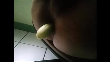 Preview 3 of Child Pak - ass stuffs with cucumber