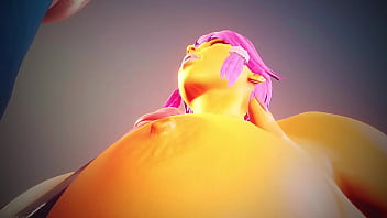 Preview 1 of Xoxoxo Diji - Yellow girl with big boobs satisfies a guy