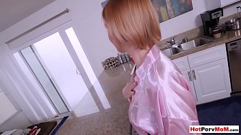 Preview 3 of Australia Aunty Sex Videos - My busty redhead MILF stepmother sucked my big cock