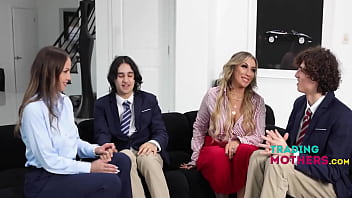 Preview 1 of Wife Acrobat - Taking Our Step Sons Virginities So Its With Someone They Trust - Desiree Dulce,  Mia James,  Elias Cash,  Dylan Ledger