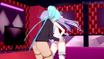 Preview 1 of 10 Girl And 1 Boy Xnxx - Chris Yukine and Cagliostro and Tsubasa Kazanari and Kanade Amō intense lesbian play and futanari sex. - Symphogear Hentai