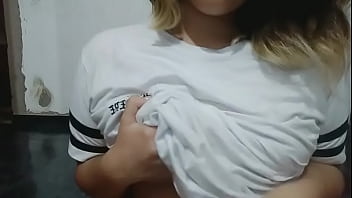 Preview 2 of Pussy Oiled Massage Fingeri G - real 18 yo teen taking off clothes