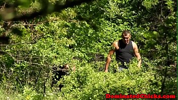 Preview 1 of Xnxx Messi - Dominated sub gets assfucked outdoors