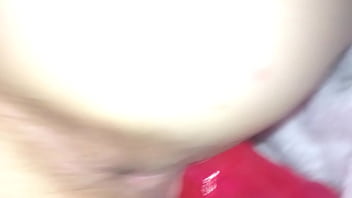 Preview 3 of Mam Sax Indea - Petite Tight Pussy Rides Big Red Dildo