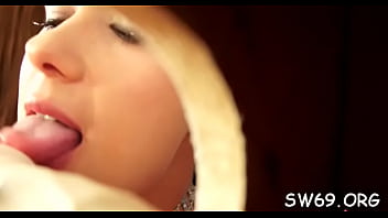 Preview 2 of Turky Old - Hot gloryhole masturbation with babe getting cum-hole all slimy