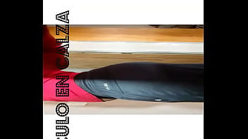 Preview 1 of Xx Hd Vid - culo en calza con juguete en la cola