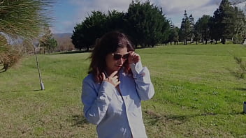 Preview 1 of Cotton Diapers - What an Ass she has!! In the park with my Seductive StepMother