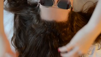 Preview 2 of Airbed Cock - Aviator girl hairjob 3