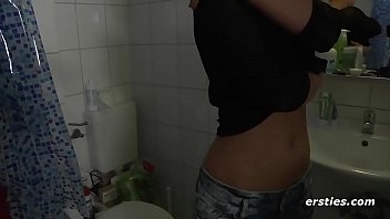Preview 1 of X Xxx Vaf - Hot Blonde Natural Teen Real Perfect Tits Masturbates in Bath