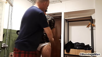 Preview 1 of Biutiful Hot - Soldier Henry naked tied up and gagged in bondage for the first time | Behind the Scenes | FREE