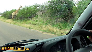 Preview 1 of Girls Get Sex - Safari with black African teen got her horny for a big white cock
