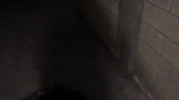 Preview 1 of Family Sex Full Time - Young guy with big dick is pissing,  masturbating and cumming on a wall in underground parking