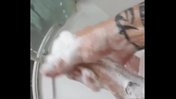 Preview 3 of Mature Lady Panty Hand Job - Shower