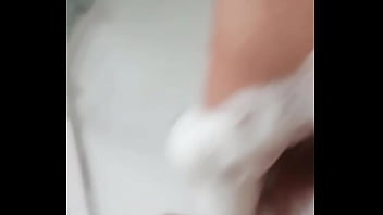 Preview 4 of Mature Lady Panty Hand Job - Shower