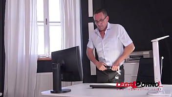 Preview 2 of Shemale Vs Horse - Voluptuous nympho Aletta Ocean gets shaved pink banged hard at the office GP143