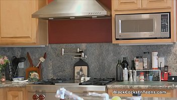 Preview 2 of Kids Sex Teach - Big black cocking desperate teen realtor