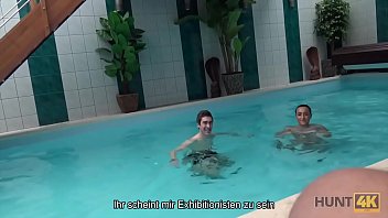 Preview 2 of Pussy Pepping - HUNT4K. Sexabenteuer im privaten Swimmingpool