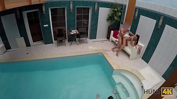 Preview 4 of Pussy Pepping - HUNT4K. Sexabenteuer im privaten Swimmingpool