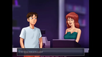Preview 3 of Nizia Iqbal - Summertime Saga ep 12 - Comprando brinquedos para Jenny e Pego batendo Punheta com calcinha da Milf