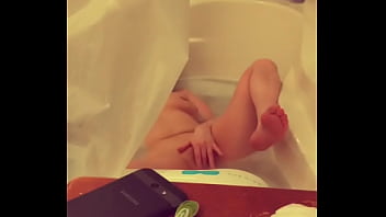Preview 1 of Peru City - Cute petite with tight pussy playing in tub