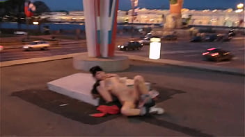 Preview 1 of Telugu Sex 2018 - Naked Russian girl in the center of Moscow / Putin&#039_s Russia