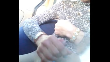 Preview 3 of Mazzaratie Monica Porno - Mature trans woman jerking off in car