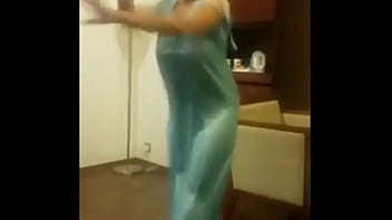 Preview 1 of Dick In Hand - Big Boob Aunty Dancing