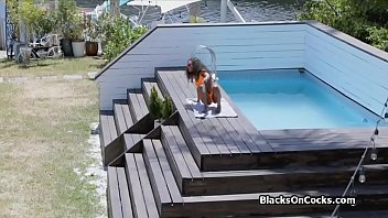 Preview 1 of Xxxxxx Sssss Videos Hd - Black bikini bombshell on a big thick cock