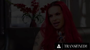 Preview 2 of Necla K - TRANSFIXED - Frustrated Redhead Babe TS Foxxy RAW FUCKS Supportive Marriage Counselor Ana Foxxx