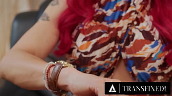 Preview 1 of Necla K - TRANSFIXED - Frustrated Redhead Babe TS Foxxy RAW FUCKS Supportive Marriage Counselor Ana Foxxx