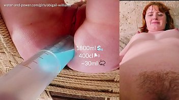 Preview 3 of Rap Xxx Bf Video Peli Pela - Abigail&#039_s Enema in the Chair Part 2