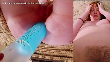 Preview 1 of Rap Xxx Bf Video Peli Pela - Abigail&#039_s Enema in the Chair Part 2