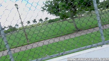 Preview 3 of Heo Xxx Video - Slutty babe parades curves in outdoor hammering session